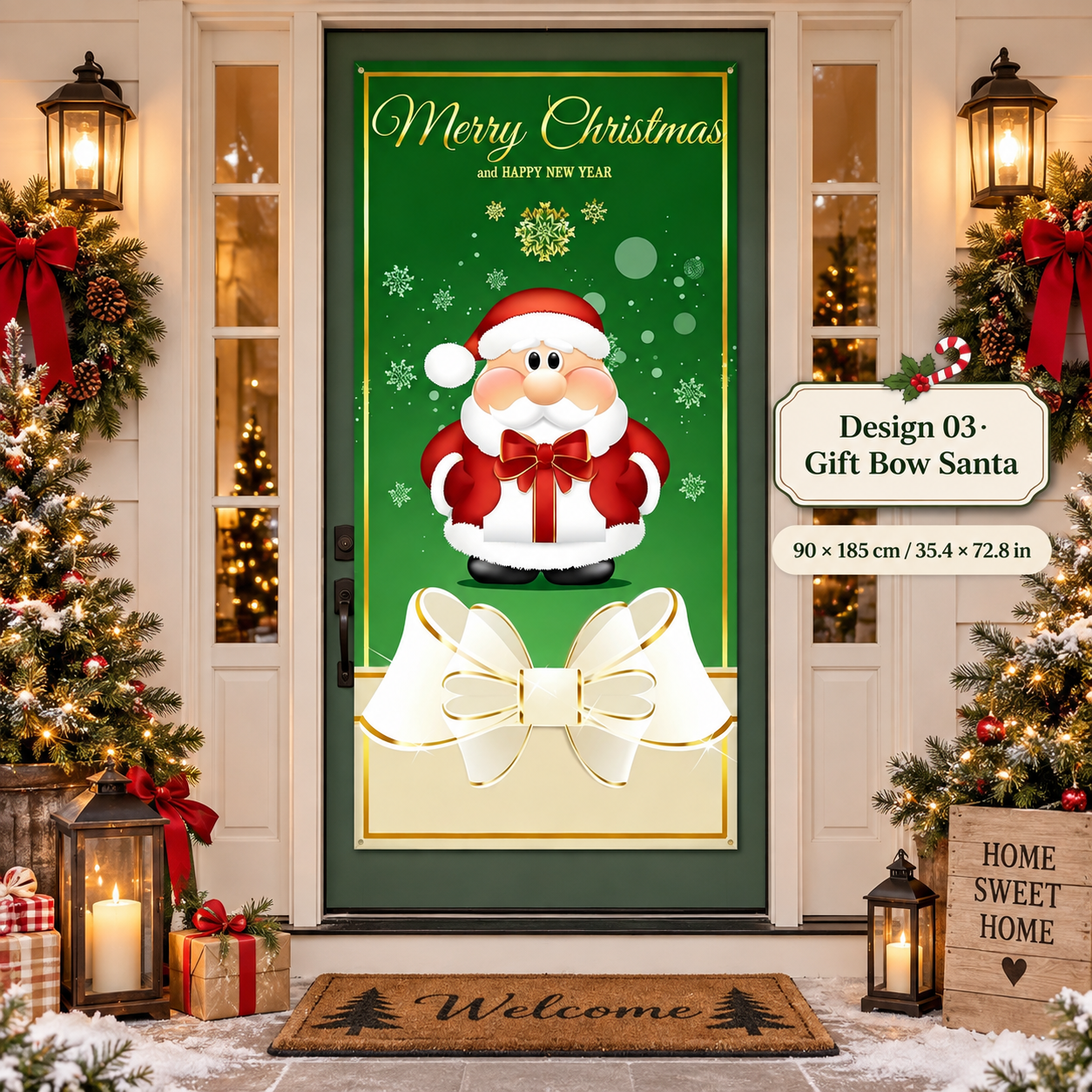 03 Gift Bow Santa