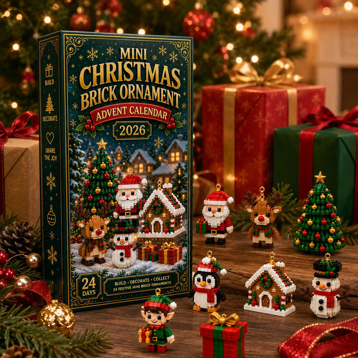 🔥2026 HOT SALE🎄 24-Day Mini Christmas Ornament Advent Calendar